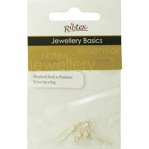Metal Alloy Shepherd Hooks with Diamante